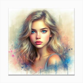 Portrait Of A Girl 9 Canvas Print