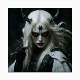 Demon Girl 1 Canvas Print