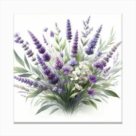 Lavender Bouquet 3 Canvas Print