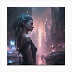 Cyber Princess Iris Canvas Print