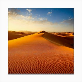 Firefly Golden Sands Warm, Golden Hues Of Desert Dunes 2 Canvas Print