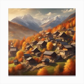 Autumn Village 21 Canvas Print