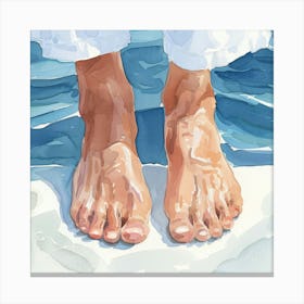 Feet Of Jesus Canvas Print