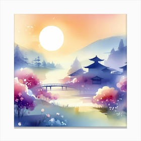 Japanese Landscape 2 Canvas Print