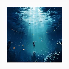 Diving 1 Canvas Print