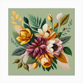 Floral Bouquet Canvas Print