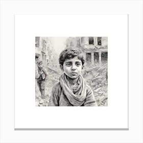 Iraqi Boy Canvas Print