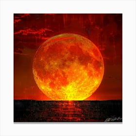 Eclipse Ide -Lunar Phases Canvas Print