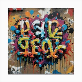 Graffiti London Canvas Print