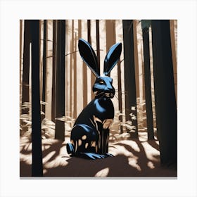 Rabbit In The Woods 31 Canvas Print