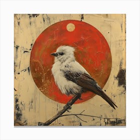 Bird On A Branch 3 Canvas Print