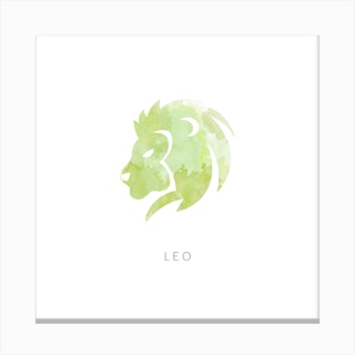 Leo Zodiac Square Canvas Print