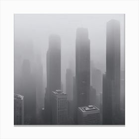 Foggy Cityscape 2 Canvas Print