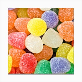 Colorful Gummy Bears Canvas Print