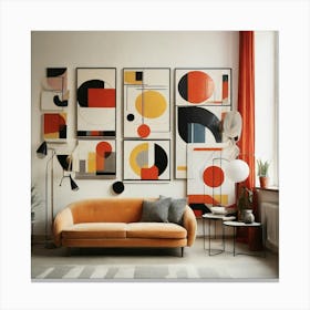 Modern Living Room 9 Canvas Print