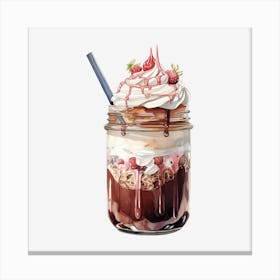 Ice Cream Sundae 20 Canvas Print