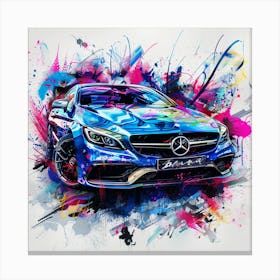 Blue Benz 1 Canvas Print