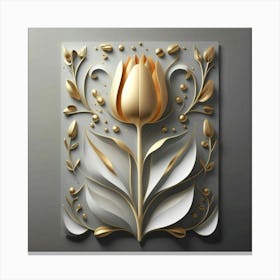 Gold Tulip Canvas Print