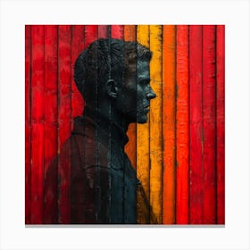 Man In Silhouette Canvas Print