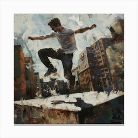 Skateboarder Canvas Print