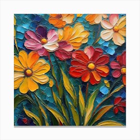 Colorful Flowers 10 Canvas Print