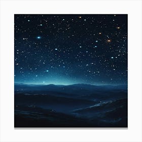 Starry Night Sky 2 Canvas Print