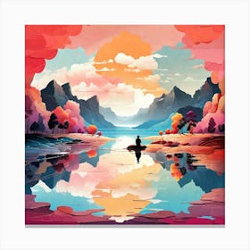 Meditative Landscape Canvas Print