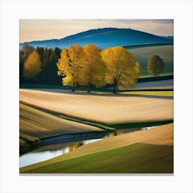Autumn In The Countryside Canvas Print