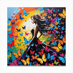 Butterfly Girl 21 Canvas Print