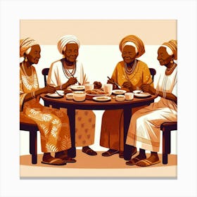 Nigerian Grandmothers Canvas Print