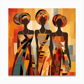 Three African Women 23 Canvas Print