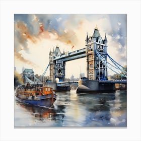 London's Liquid Symphony Canvas Print