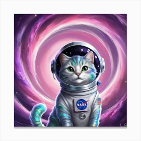 Cat In Space Canvas Print