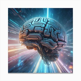 Futuristic Brain 38 Canvas Print