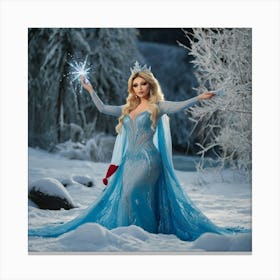 Frozen Princess Canvas Print