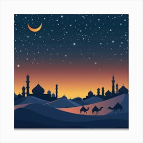 Ramadan Background 12 Canvas Print