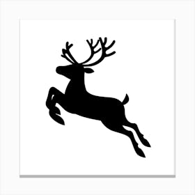 Reindeer Jumping Canvas Print