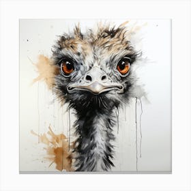 Ostrich Painting 1 Canvas Print