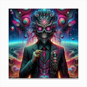 Psychedelic Man Canvas Print