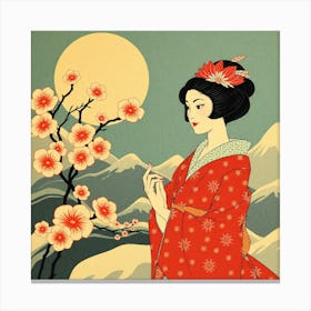 Geisha 25 Canvas Print