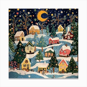 Christmas Village beautiful Canvas Print