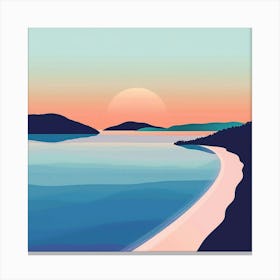 A Whitsunday Islands In Australia Minimal Canvas Print