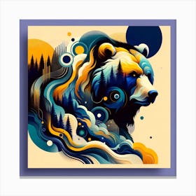 Bear 01 Canvas Print