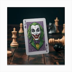 Joker Playing Card 1 Canvas Print