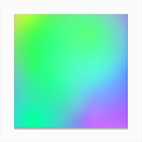 Rainbow Holographic Background Canvas Print