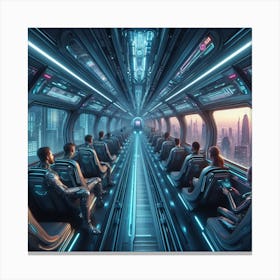 Futuristic Train 1 Canvas Print