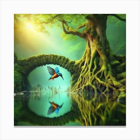 Bird In The Forest 1 Canvas Print