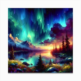 Aurora S Symphony 14 Canvas Print