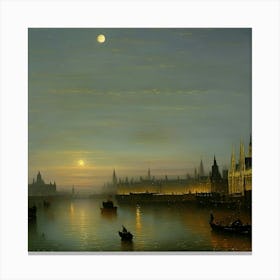 Mr. Pether's London At Night Canvas Print