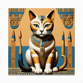 Do you like cats? This is the Pharaonic cat 9 Canvas Print